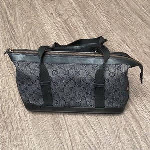 Gucci black canvas Satchel